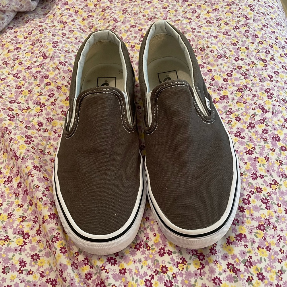 Gray Slip-On Vans